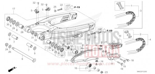BRAS OSCILLANT CRF450RXN de 2022